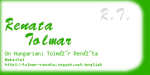 renata tolmar business card